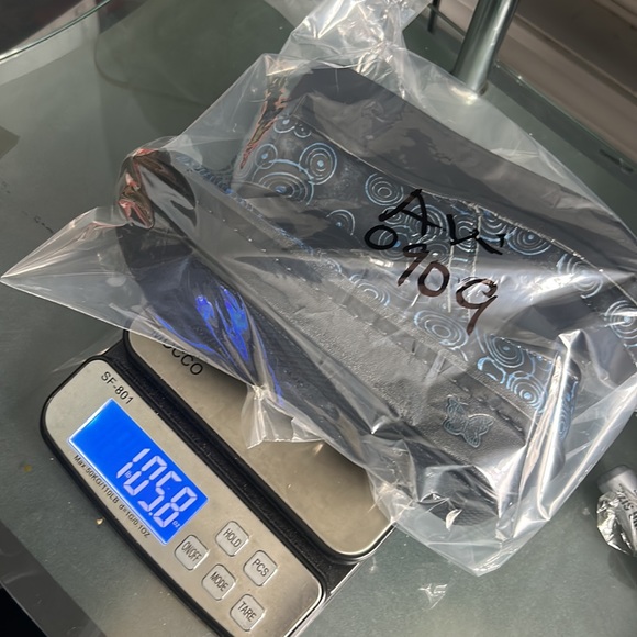 ALEGRIA DEN WOMEN SIZE 37 CLOGS LEATHER NAVY BLUE - Picture 11 of 11